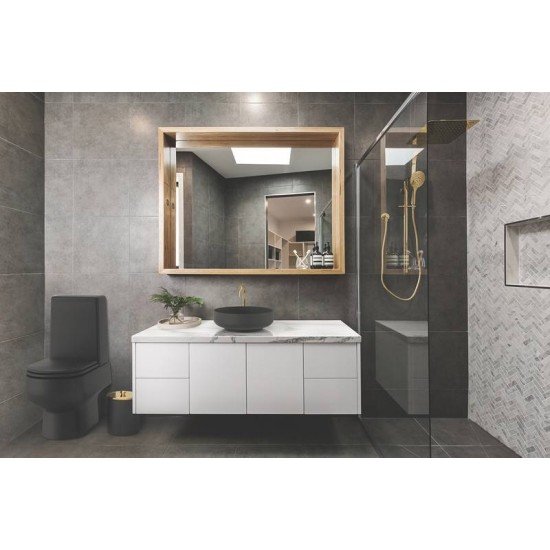 LIXEIRA UTIL GOLD MIX COM BALDE DE PLASTICO PRETO 5L TRAMONTINA