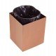 LIXEIRA TRAMONTINA LUZ EM INOX COM ACABAMENTO SCOTCH BRITE E REVESTIMENTO ROSE GOLD A BASE DE VERNIZ COM 4,5 L
