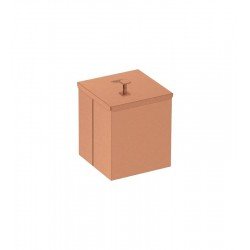 LIXEIRA TRAMONTINA LUZ EM INOX COM ACABAMENTO SCOTCH BRITE E REVESTIMENTO ROSE GOLD A BASE DE VERNIZ COM 4,5 L