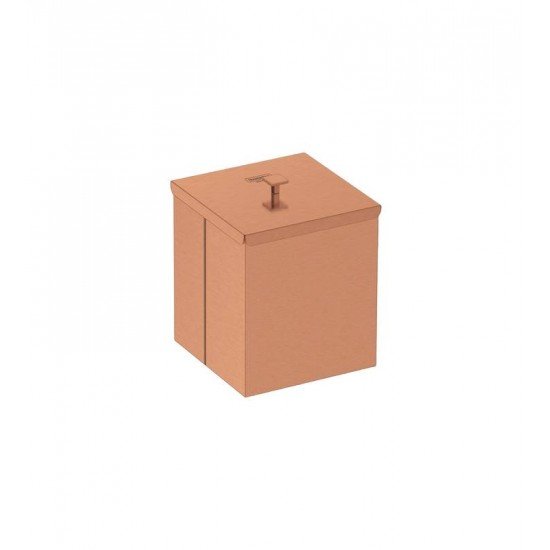LIXEIRA TRAMONTINA LUZ EM INOX COM ACABAMENTO SCOTCH BRITE E REVESTIMENTO ROSE GOLD A BASE DE VERNIZ COM 4,5 L