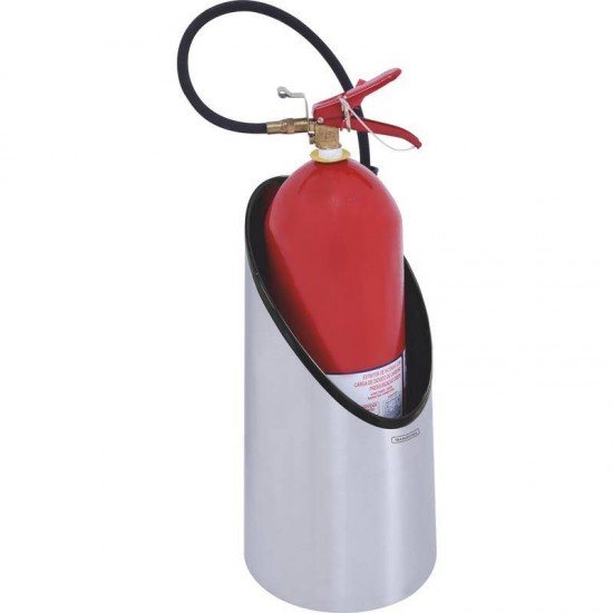 PORTA EXTINTOR TRAMONTINA EM ACO INOX COM ACABAMENTO SCOTCH BRITE