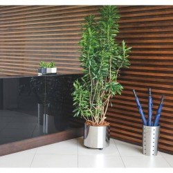 PORTA GUARDA-CHUVA TRAMONTINA EM ACO INOX COM ACABAMENTO SCOTCH BRITE E BASE EM POLIPROPILENO 15L