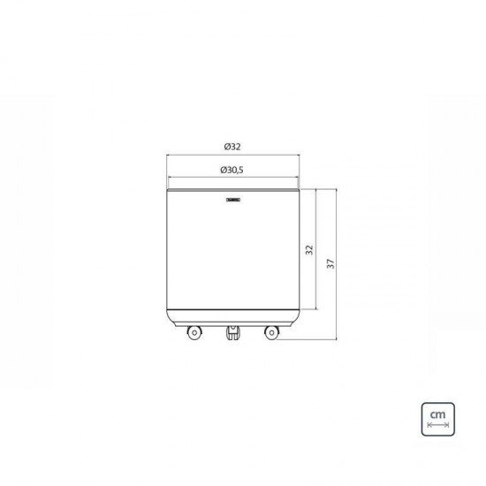 CACHEPO TRAMONTINA EM ACO INOX COM ACABAMENTO POLIDO E RODIZIO 20KG
