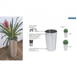 CACHEPO TRAMONTINA EM ACO INOX COM ACABAMENTO SCOTCH BRITE 25KG