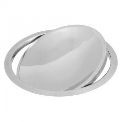 TAMPA BASCULANTE DE EMBUTIR TRAMONTINA EM ACO INOX COM ACABAMENTO POLIDO 22CM