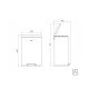 LIXEIRA INOX COM PEDAL TIPO D NEW 50L TRAMONTINA
