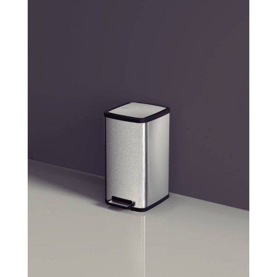 LIXEIRA TRAMONTINA OCTOS EM AÇO INOX COM BALDE REMOVÍVEL E PEDAL 15 L