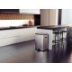 LIXEIRA TRAMONTINA OCTOS EM AÇO INOX COM BALDE REMOVÍVEL E PEDAL 45 L