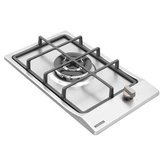 COOKTOP A GAS TRAMONTINA DOMINO 1GX TRI HE SAFESTOP 30 EM ACO INOX