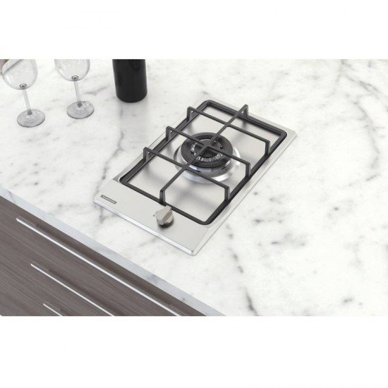 COOKTOP A GAS TRAMONTINA DOMINO 1GX TRI HE SAFESTOP 30 EM ACO INOX