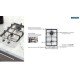 COOKTOP A GAS TRAMONTINA DOMINO 2GX HE SAFESTOP 30 EM ACO INOX