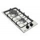 COOKTOP A GAS DOMINO FF 2GX 30 EM AÇO INOX 2 QUEIMADORES TRAMONTINA