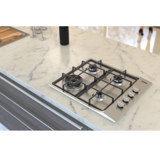 COOKTOP A GAS TRAMONTINA SQUARE 4 GX HE SAFESTOP 60 EM ACO INOX