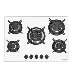 FOGAO COOKTOP TRAMONTINA GAS GLASS BR PENTA 5 BOCAS TRIPLA CHAMA 70