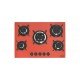 COOKTOP GAS GLASS VE PENTA 5GGTRI70 TRAMONTINA BIVOLT