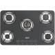 FOGAO COOKTOP TRAMONTINA BRASIL VIDRO 5 BOCAS TRIPLA CHAMA 5GG - 70