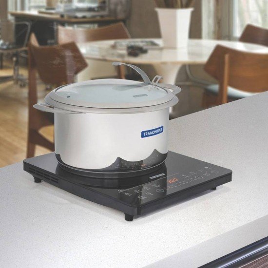 COOKTOP TRAMONTINA VITROCERÂMICO MONO SLIM PORTÁTIL POR INDUÇÃO