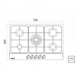 COOKTOP TRAMONTINA NEW PENTA 5GX TRIPLA CHAMA 75