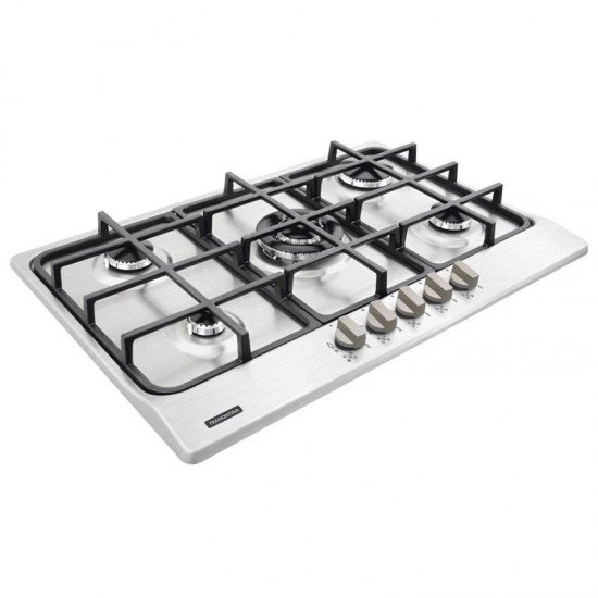 FOGAO COOKTOP TRAMONTINA NEW PENTA 5 BOCAS TRIPLA CHAMA 5GX TRI HE SAFESTOP 75