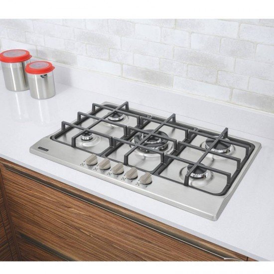 FOGAO COOKTOP TRAMONTINA NEW PENTA 5 BOCAS TRIPLA CHAMA 5GX TRI HE SAFESTOP 75