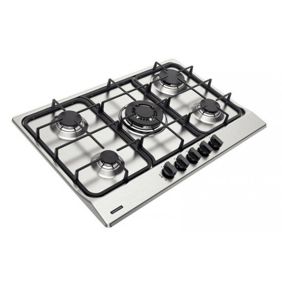COOKTOP A GAS PENTA FF 5GX TRIPLA CHAMA 75 EM AÇO INOX 5 QUEIMADORES TRAMONTINA