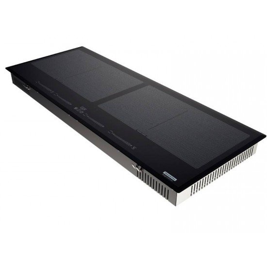 COOKTOP POR INDUÇÃO TRAMONTINA SLIM SLIDER BRIDGE 4EI 90 EM VIDRO PRETO