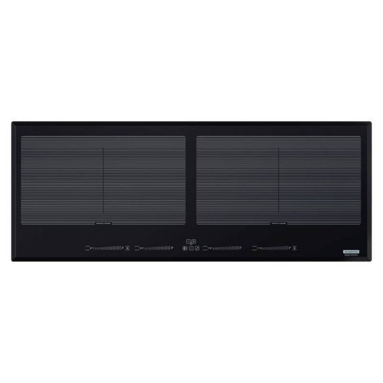 COOKTOP POR INDUÇÃO TRAMONTINA SLIM SLIDER BRIDGE 4EI 90 EM VIDRO PRETO