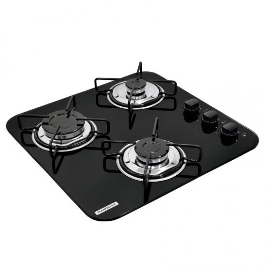 FOGAO COOKTOP TRAMONTINA BRASIL 3 BOCAS 3GG 45
