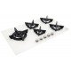 COOKTOP A GAS EM VIDRO TEMPERADO COM ACEND. AUTOMÁTICO 5 QUEIMADORES TRAMONTINA