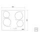 COOKTOP ELETRICO TRAMONTINA SQUARE TOUCH 4EV60
