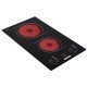 COOKTOP ELETRICO 2 BOCAS TRAMONTINA DOMINO VITROCERAMICO 30CM 220V