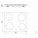 COOKTOP POR INDUÇÃO TRAMONTINA SQUARE BASIC 4EI 60