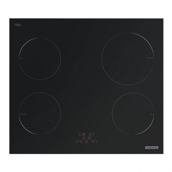 FOGAO COOKTOP TRAMONTINA INDUCAO NEW SQUARE TOUCH B 4EI 60