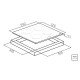 FOGAO COOKTOP TRAMONTINA INDUCAO NEW SQUARE TOUCH B 4EI 60