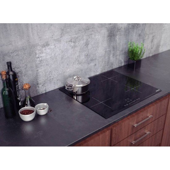 COOKTOP POR INDUÇÃO SQUARE SLIDER B AEI 60 VITROCERAMICO COMANDO 4 AREAS TOUCH TRAMONTINA