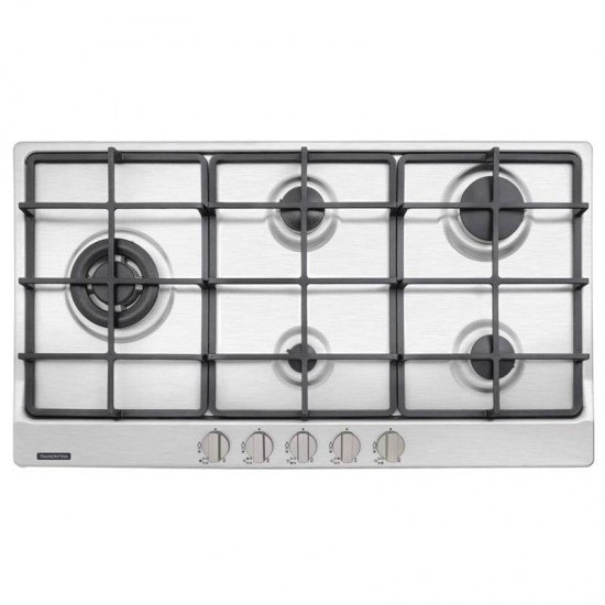 FOGAO COOKTOP TRAMONTINA PENTA PLUS 5 BOCAS TRIPLA CHAMA 5GX TRI HE SAFESTOP 90