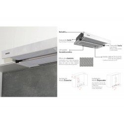 DEPURADOR DE AR INOX TELESCOPIO 60CM TRAMONTINA