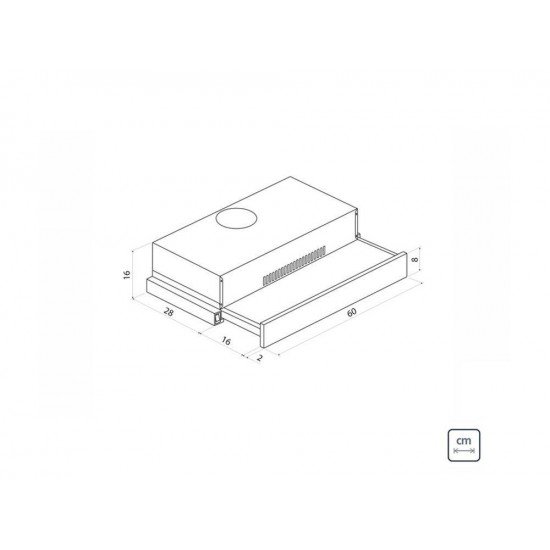 DEPURADOR DE AR INOX TELESCOPIO 60CM TRAMONTINA