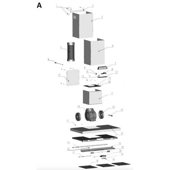 COIFA DE PAREDE DRITTA BLACK 90 EM AÇO INOX PRETA 90CM TRAMONTINA 220V
