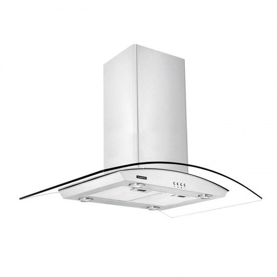 COIFA DE ILHA TRAMONTINA VETRO ISLA 90