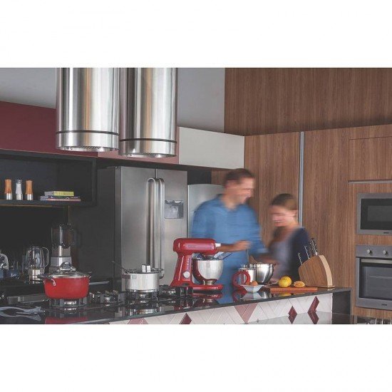 COIFA DE ILHA TRAMONTINA INOX TUBE  ISLA 35 CM