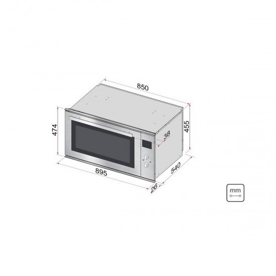 FORNO ELETRICO TRAMONTINA MAXI INOX 90 F8 220V