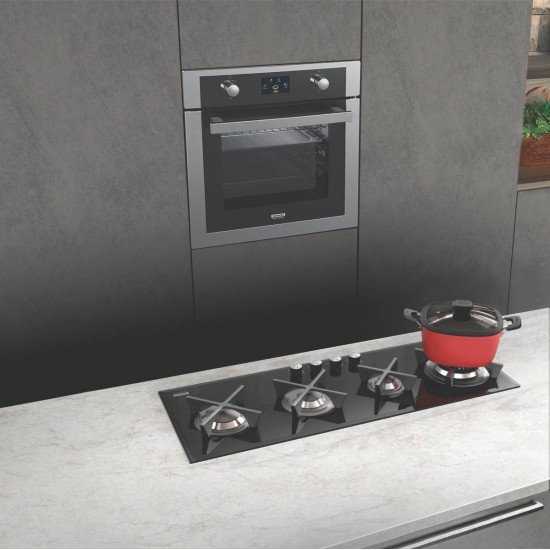 FORNO ELÉTRICO DE EMBUTIR READY COOK EM AÇO INOX COM DISPLAY COLOR 9 FUNÇÕES 69L TRAMONTINA