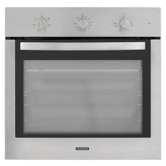 FORNO ELETRICO DE EMBUTIR TRAMONTINA NEW INOX COOK 60 F7 220V
