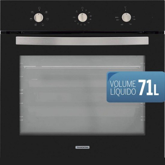 FORNO ELETRICO DE EMBUTIR TRAMONTINA NEW GLASS COOK B 60 F5+ 220V