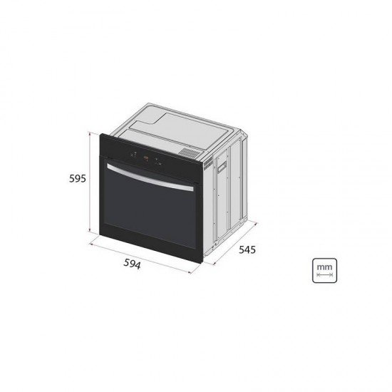 FORNO ELETRICO TRAMONTINA SLIM TOUCH 60 F12 220V