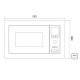 FORNO MICRO-ONDAS DE EMBUTIR TRAMONTINA INOX 60