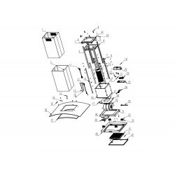 COIFA INOX NEW VETRO ISLA 90 TRAMONTINA