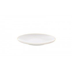 PRATO FUNDO ANNA EM PORCELANA DECORADA EM ACABAMENTO COM FIO DOURADO 22 CM TRAMONTINA