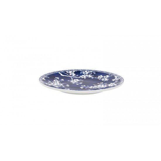 PRATO SOBREMESA TRAMONTINA UMEKO EM PORCELANA DECORADA 21 CM